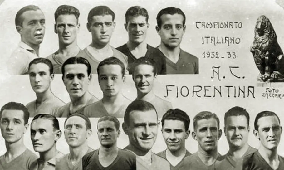 Открытка Фиорентины 1932/33 год Открытка Фиорентины 1932/33 год