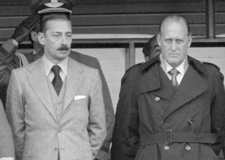Вместе с аргентинским диктатором Виделой на чемпионате мира 1978 года